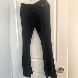 Marciano Dark Blue Faux Suede flare pants